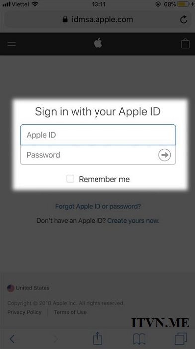 đăng nhập apple id hỗ trợ